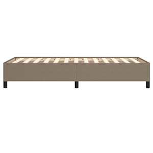 Rám postele bez matrací taupe 80x200 cm textil - obrázek 6