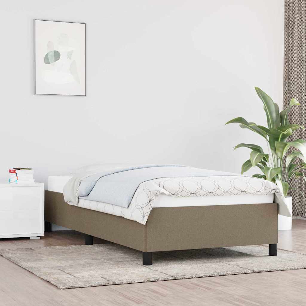 vidaXL sengeramme uden madras 80x200 cm stof gråbrun