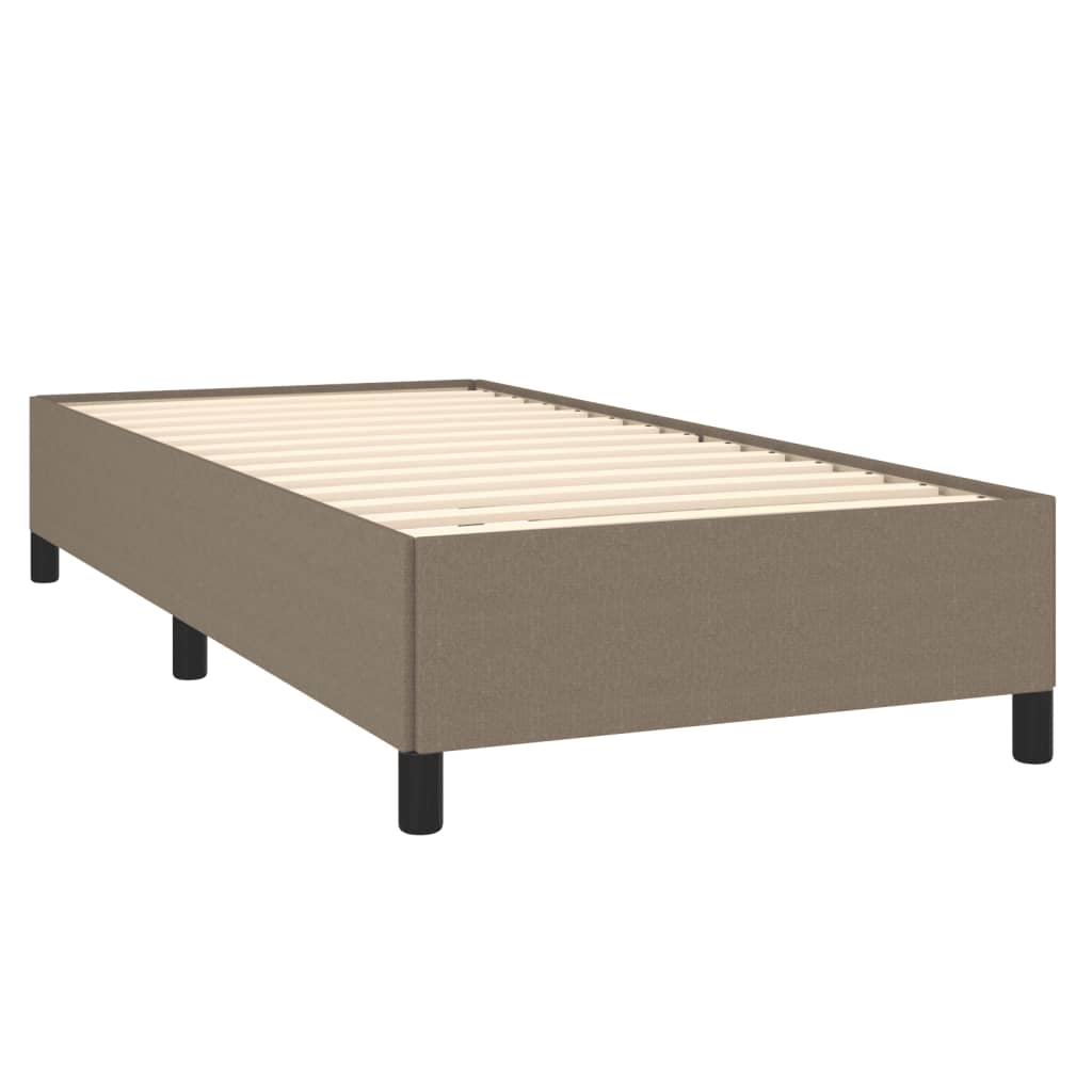 vidaXL Bedframe zonder matras 90x200 cm stof taupe afbeelding