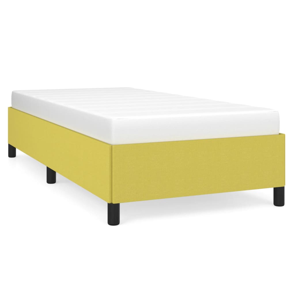 vidaXL Bedframe stof groen 90x200 cm