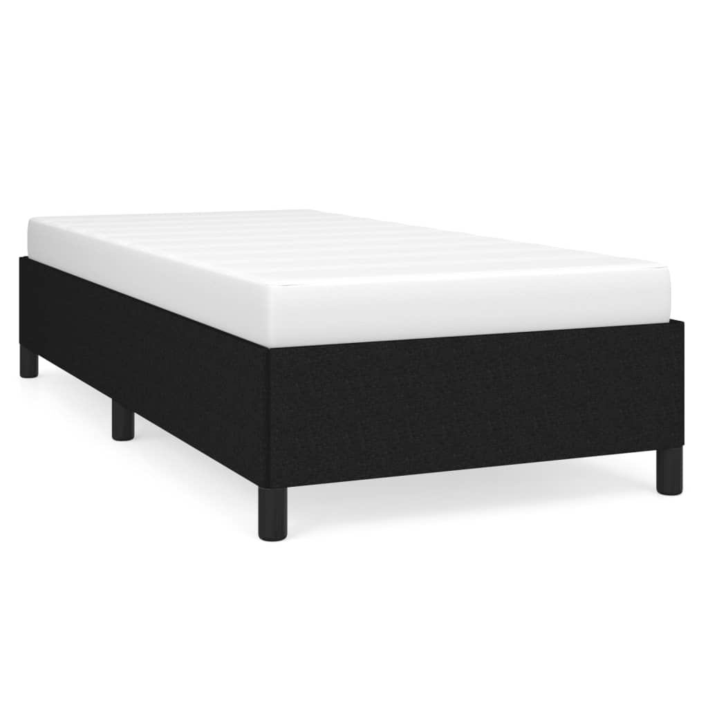 vidaXL Rám postele bez matrace černý 100 x 200 cm textil