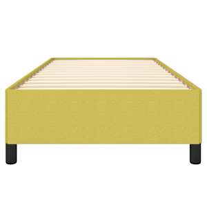 Rám postele bez matrace zelený 100x200 cm textil - obrázek 5
