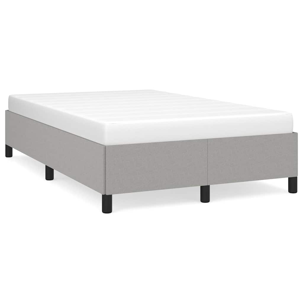 vidaXL Bedframe zonder matras 120x200 cm stof lichtgrijs grijs, foto 3