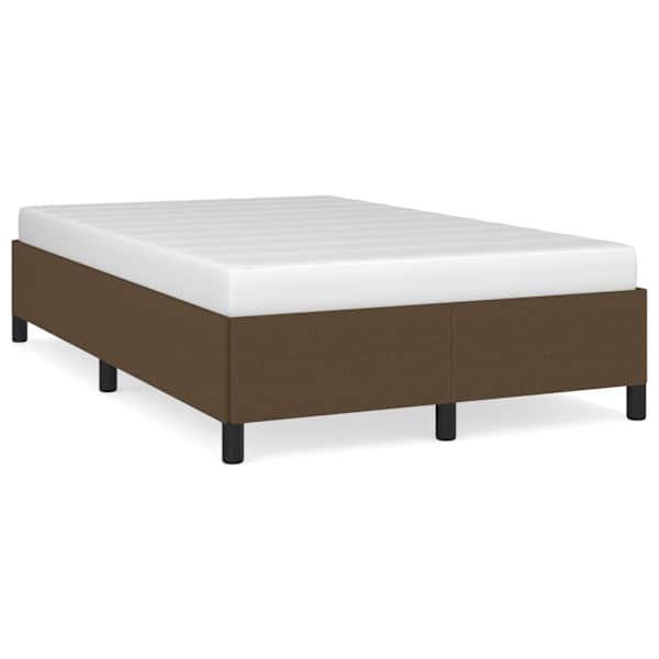 vidaXL voodiraam ilma madratsita Tumepruun 120x200 cm kangas