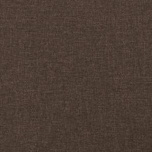 Rám postele bez matrace tmavě hnědá 120 x 200 cm textil - obrázek 8
