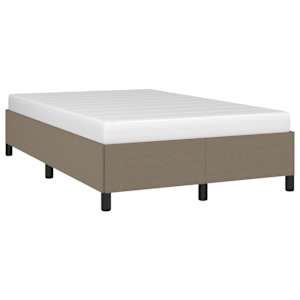 Rám postele bez matrace taupe 120 x 200 cm textil - obrázek 4