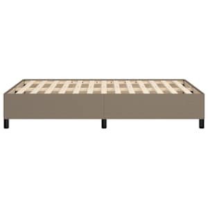 Rám postele bez matrace taupe 120 x 200 cm textil - obrázek 6