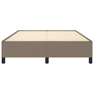 Rám postele bez matrace taupe 140 x 190 cm textil - obrázek 5