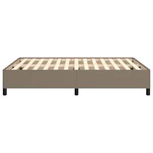 Rám postele bez matrace taupe 140 x 190 cm textil - obrázek 6