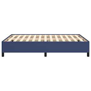 Rám postele bez matrace modrý 140 x 190 cm textil - obrázek 6