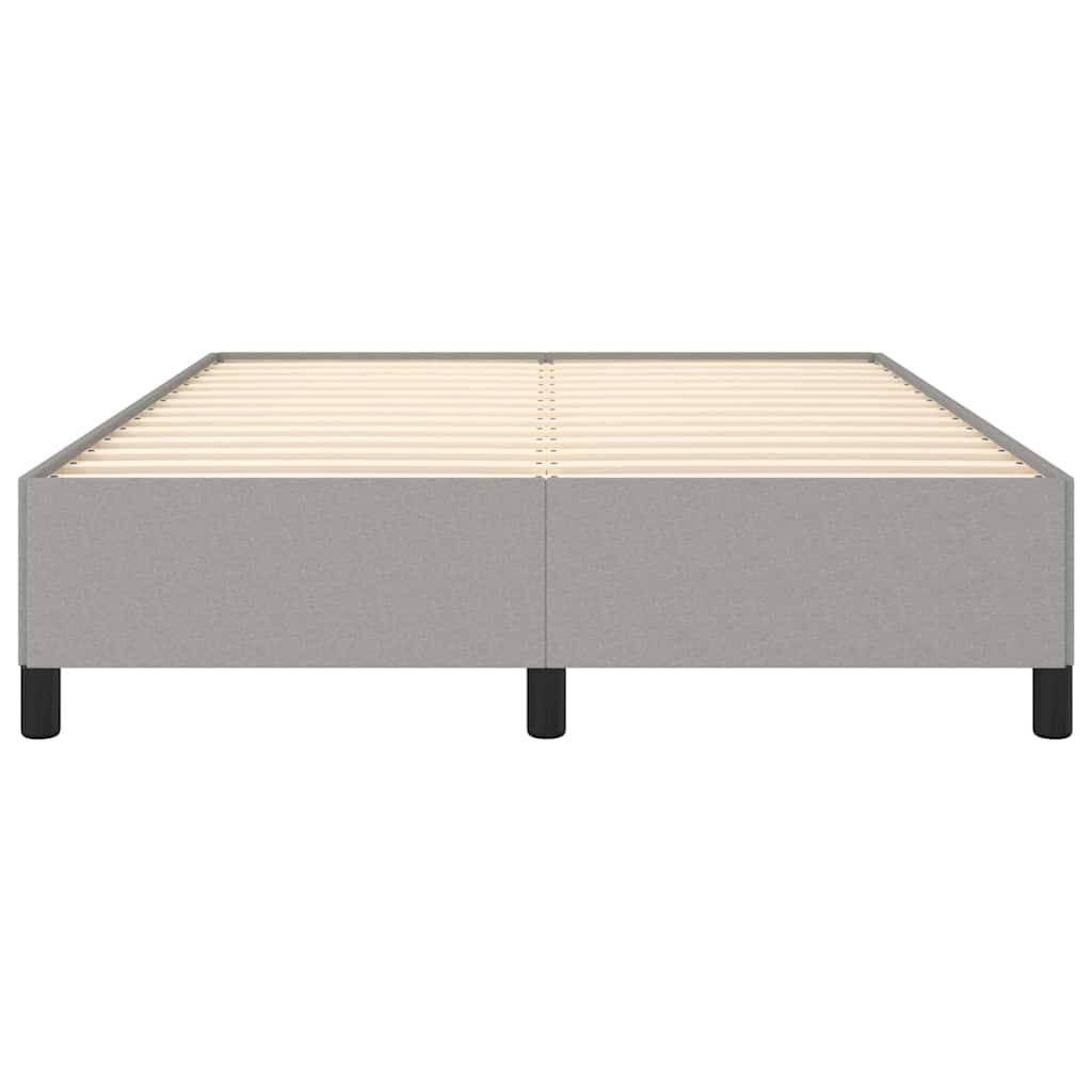 vidaXL Bedframe zonder matras stof lichtgrijs 140x200 cm grijs, foto 4