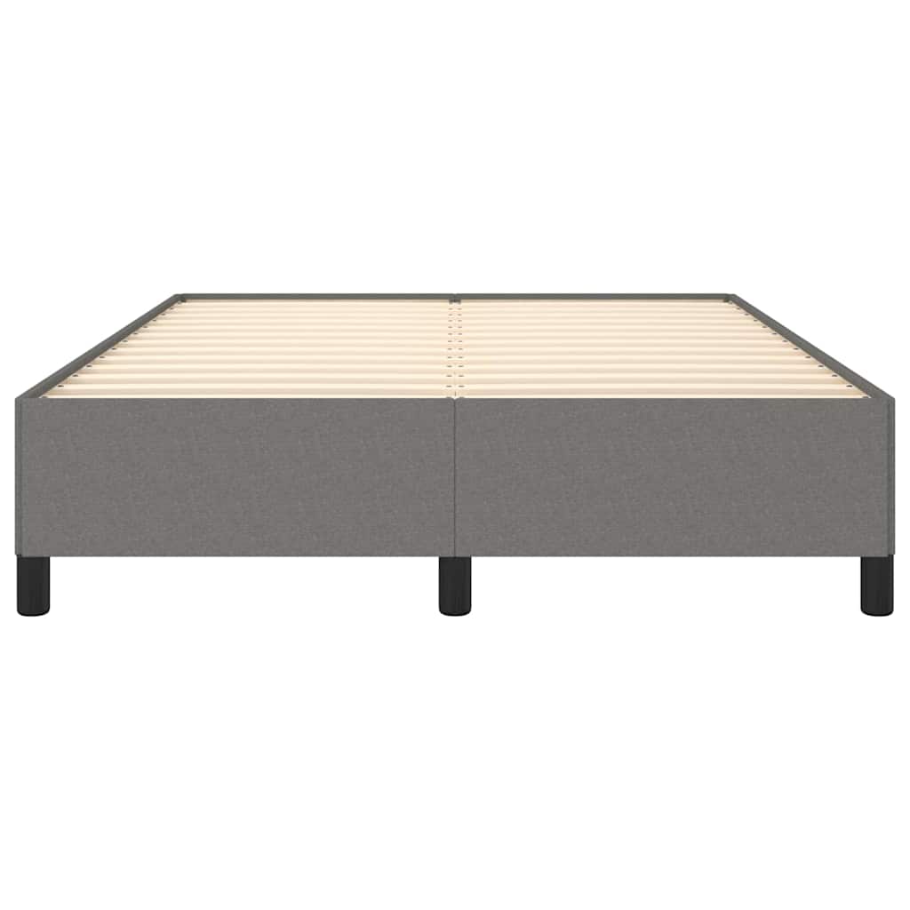 vidaXL Bedframe zonder matras stof donkergrijs 140x200 cm grijs, foto 4