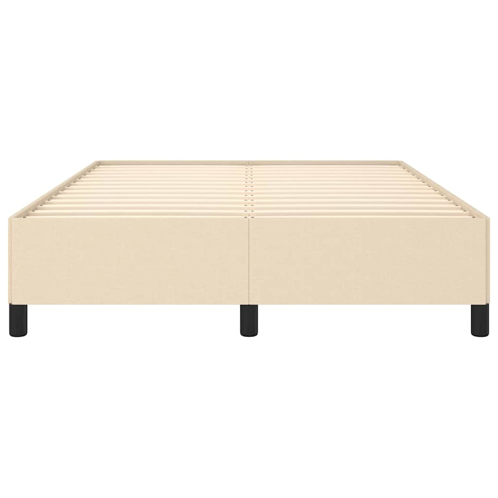 vidaXL Bedframe zonder matras stof crèmekleurig 140x200 cm, foto 4