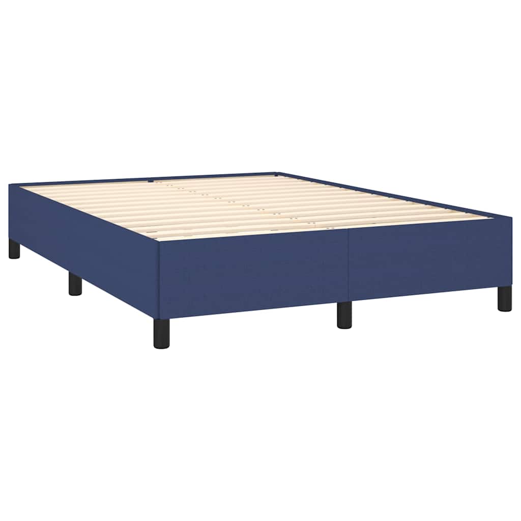 vidaXL Bedframe zonder matras stof blauw 140x200 cm, foto 2
