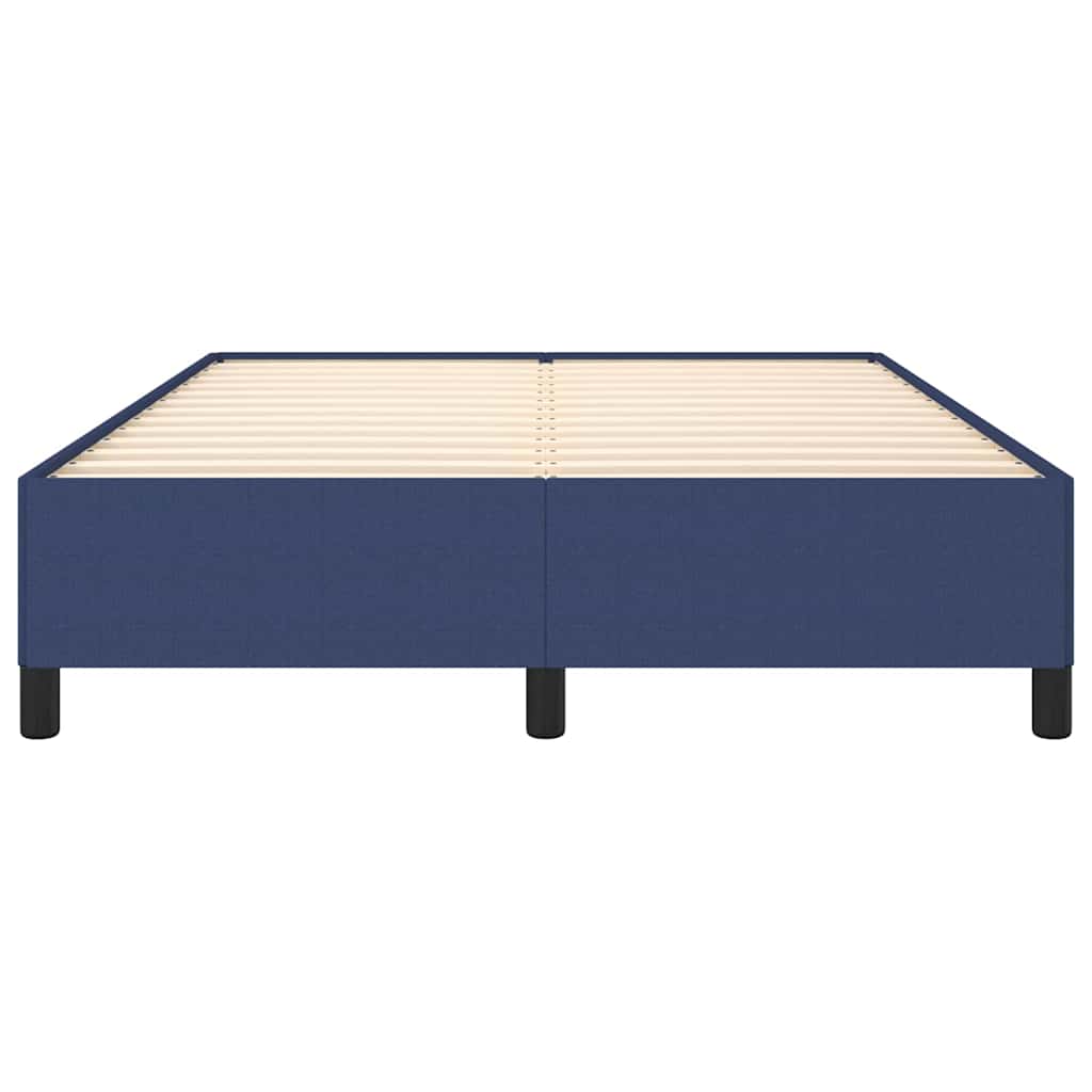 vidaXL Bedframe zonder matras stof blauw 140x200 cm, foto 4