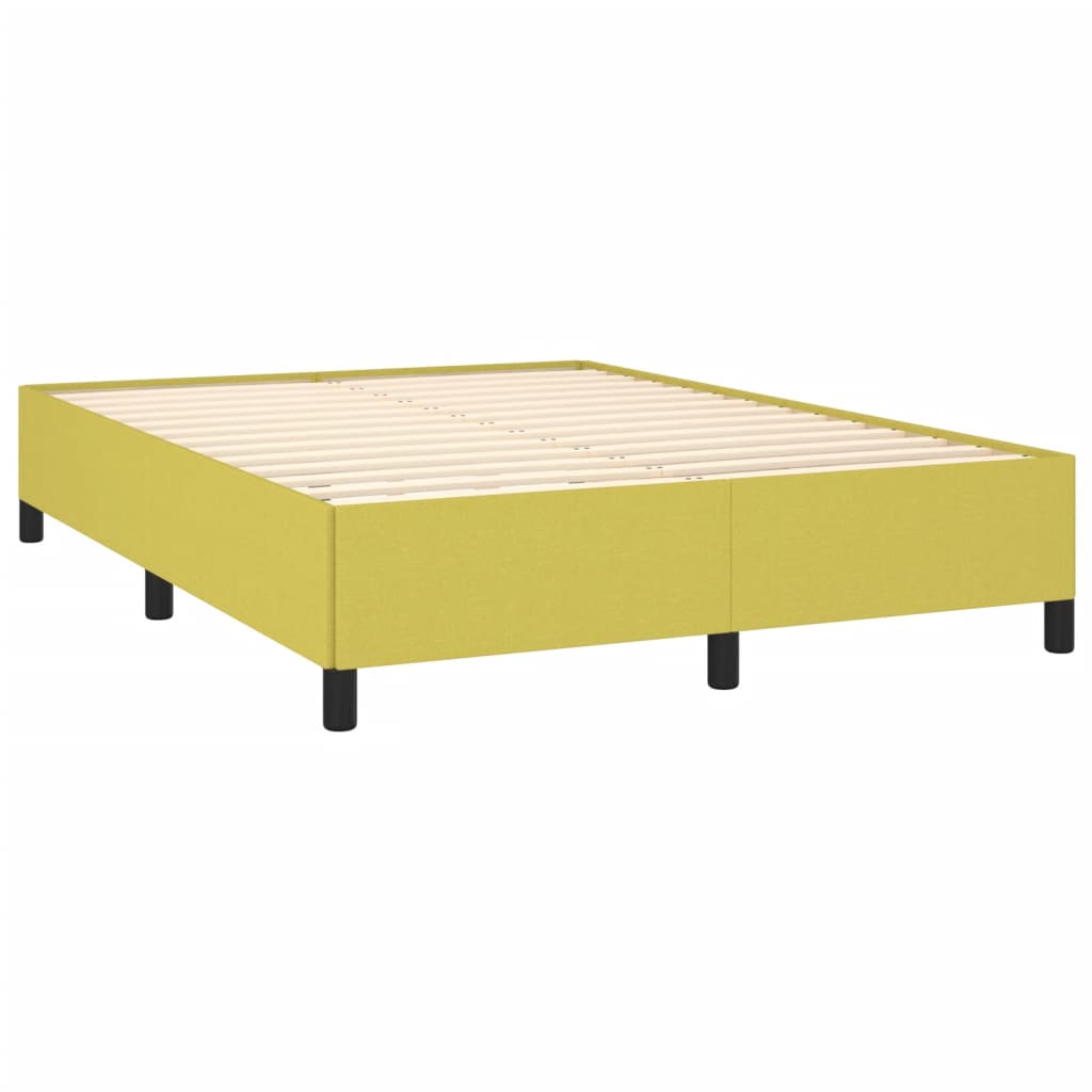 vidaXL Bedframe zonder matras 140x200 cm stof groen afbeelding