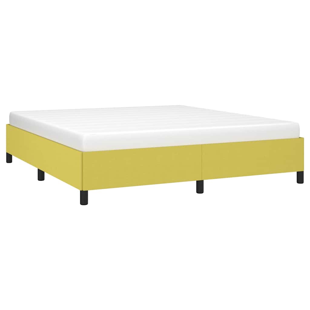 vidaXL - Bedframe - zonder - matras - 160x200 - cm - stof - groen
