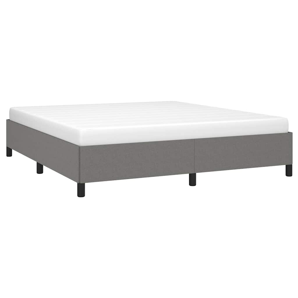 vidaXL Bedframe zonder matras stof donkergrijs 180x200 cm grijs, foto 2