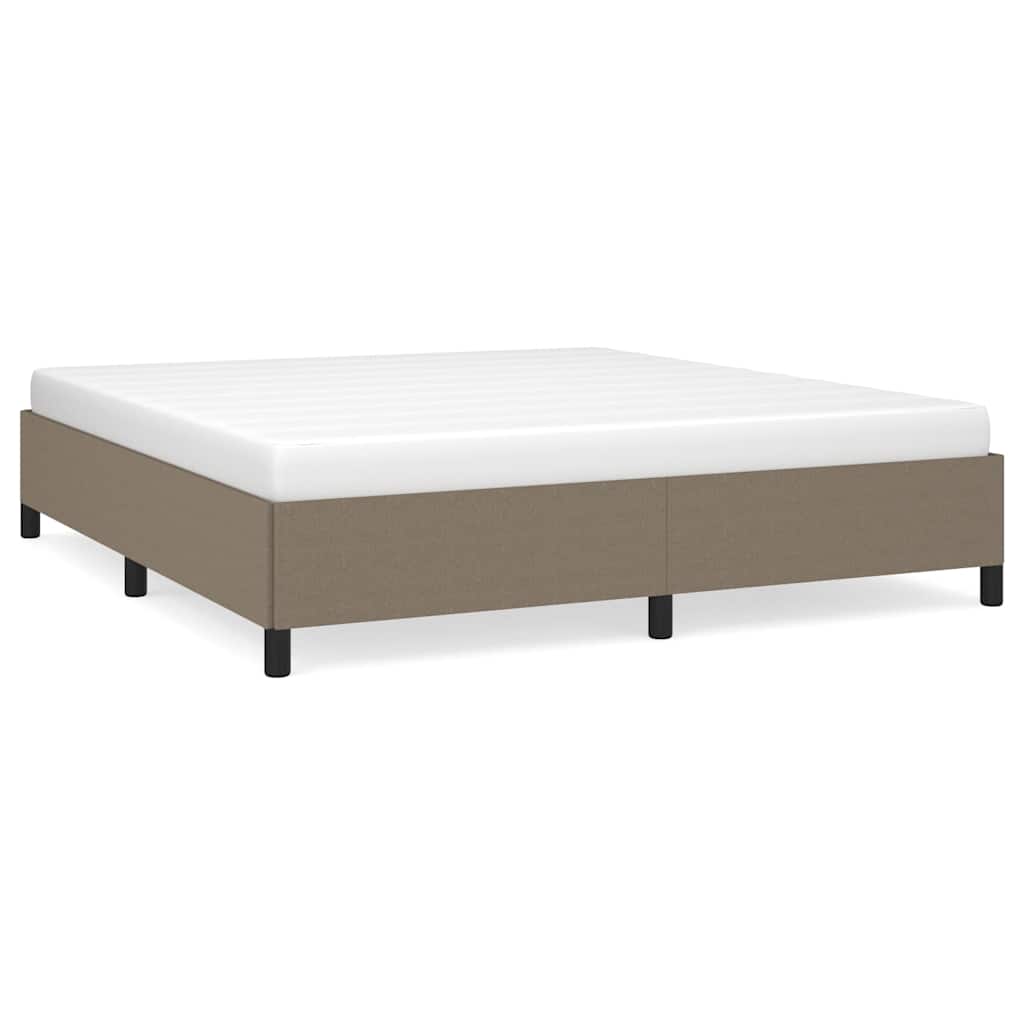 Posteljni okvir brez vzmetnice taupe 180x200 cm blago
