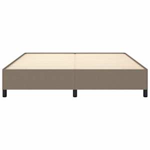 Rám postele bez matrace taupe 180 x 200 cm textil - obrázek 5