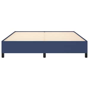 Rám postele bez matrace modrý 180 x 200 cm textil - obrázek 5