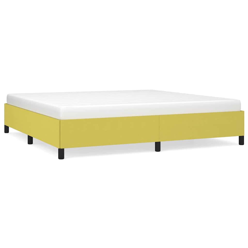 vidaXL Bedframe zonder matras 200x200 cm stof groen, foto 3