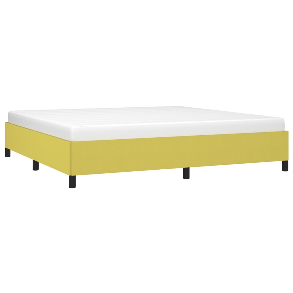 vidaXL Bedframe zonder matras 200x200 cm stof groen afbeelding