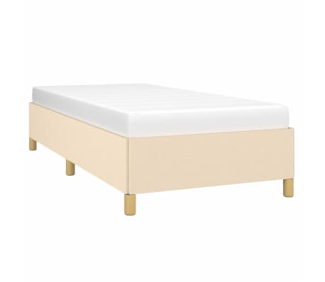 vidaXL Cadre de lit sans matelas cr&egrave;me 80x200 cm tissu