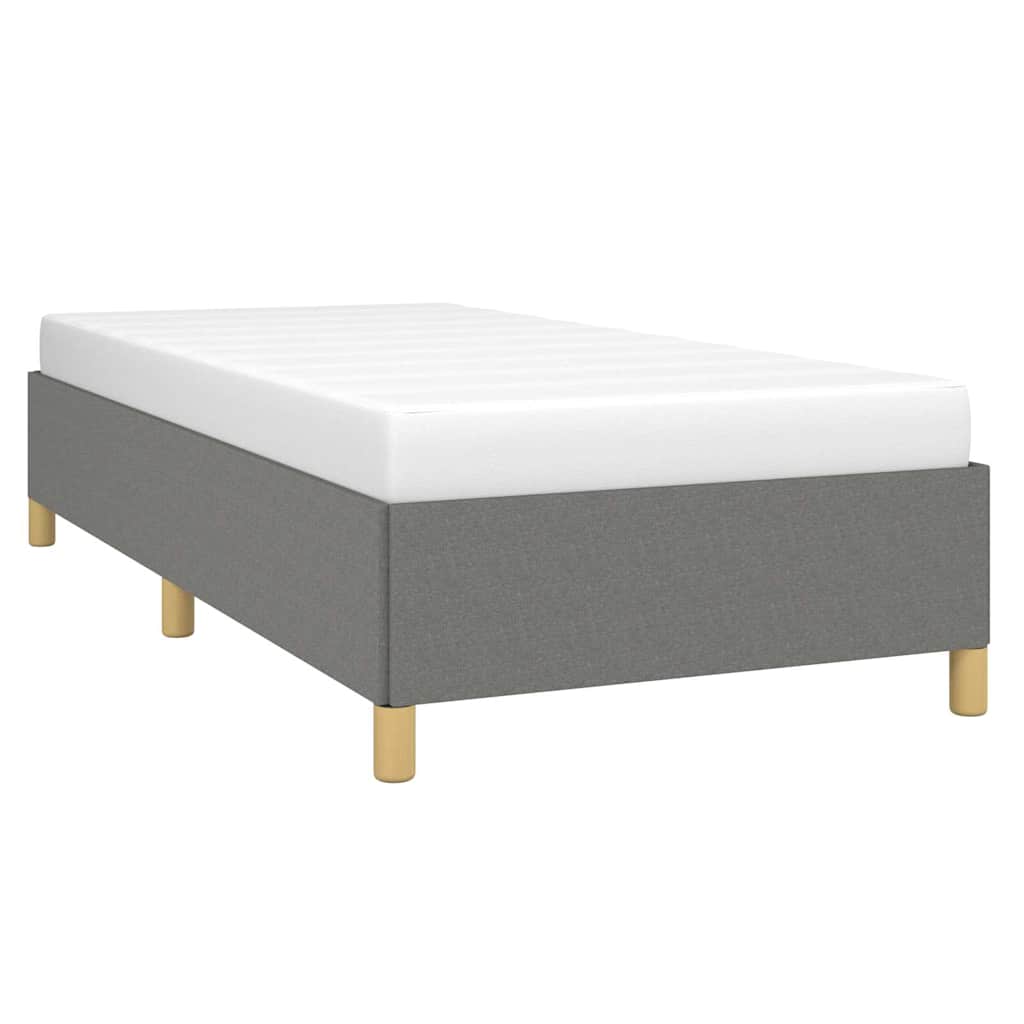vidaXL Bedframe zonder matras 90x190 cm stof donkergrijs grijs, foto 2