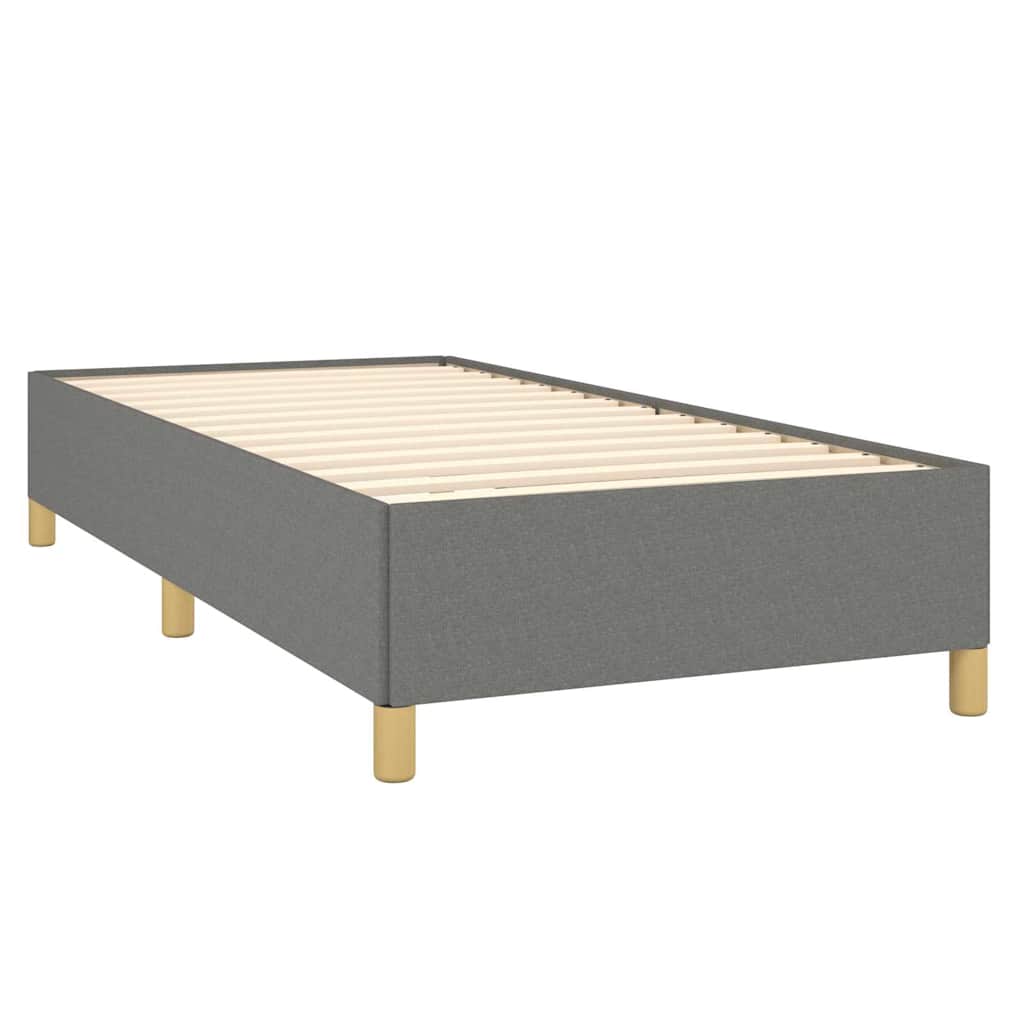 vidaXL Bedframe zonder matras 90x190 cm stof donkergrijs grijs, foto 4