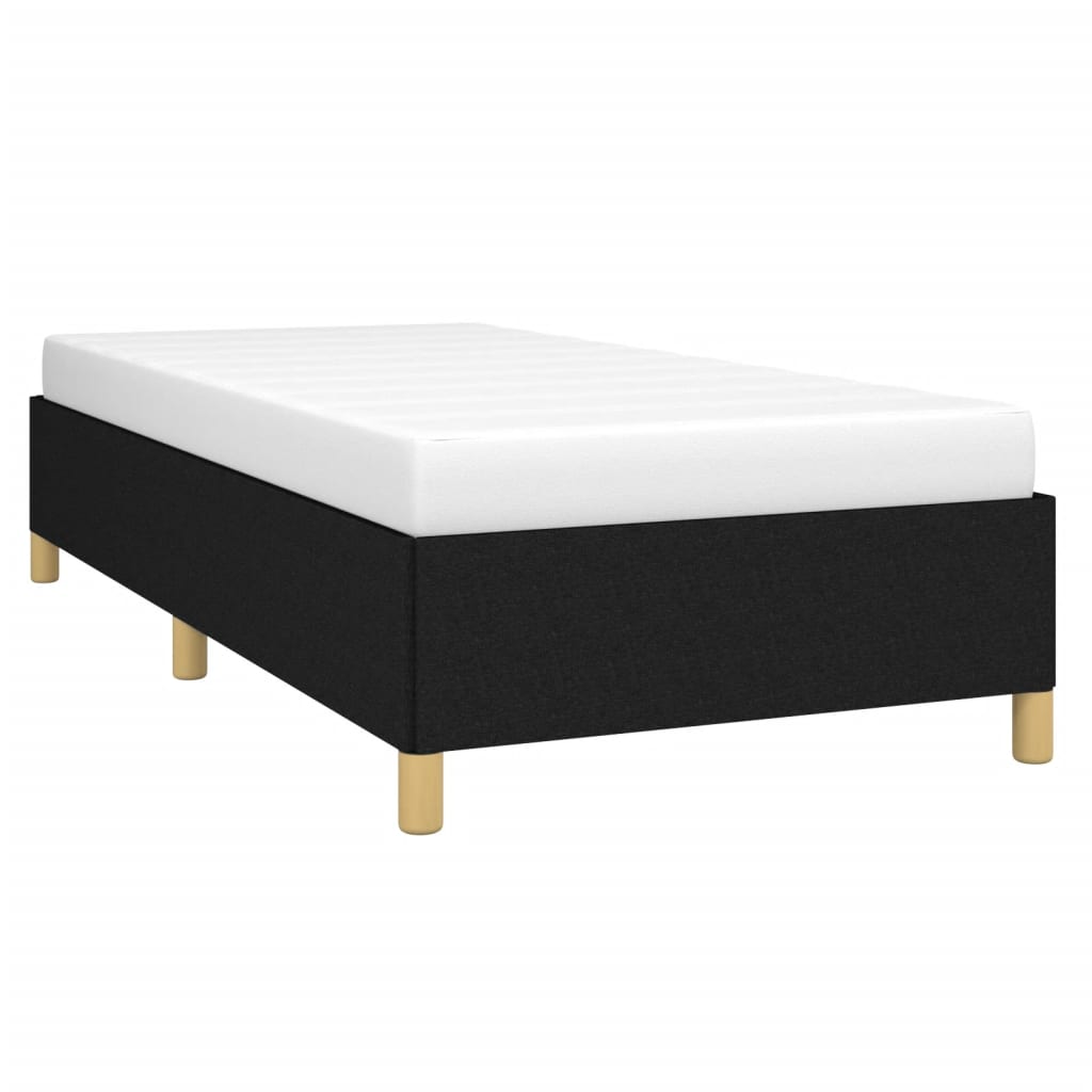 vidaXL Bedframe zonder matras 90x200 cm stof zwart afbeelding