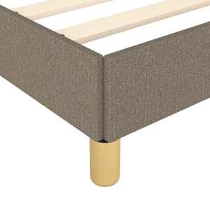 Rám postele bez matrací taupe 90x200 cm textil - obrázek 7