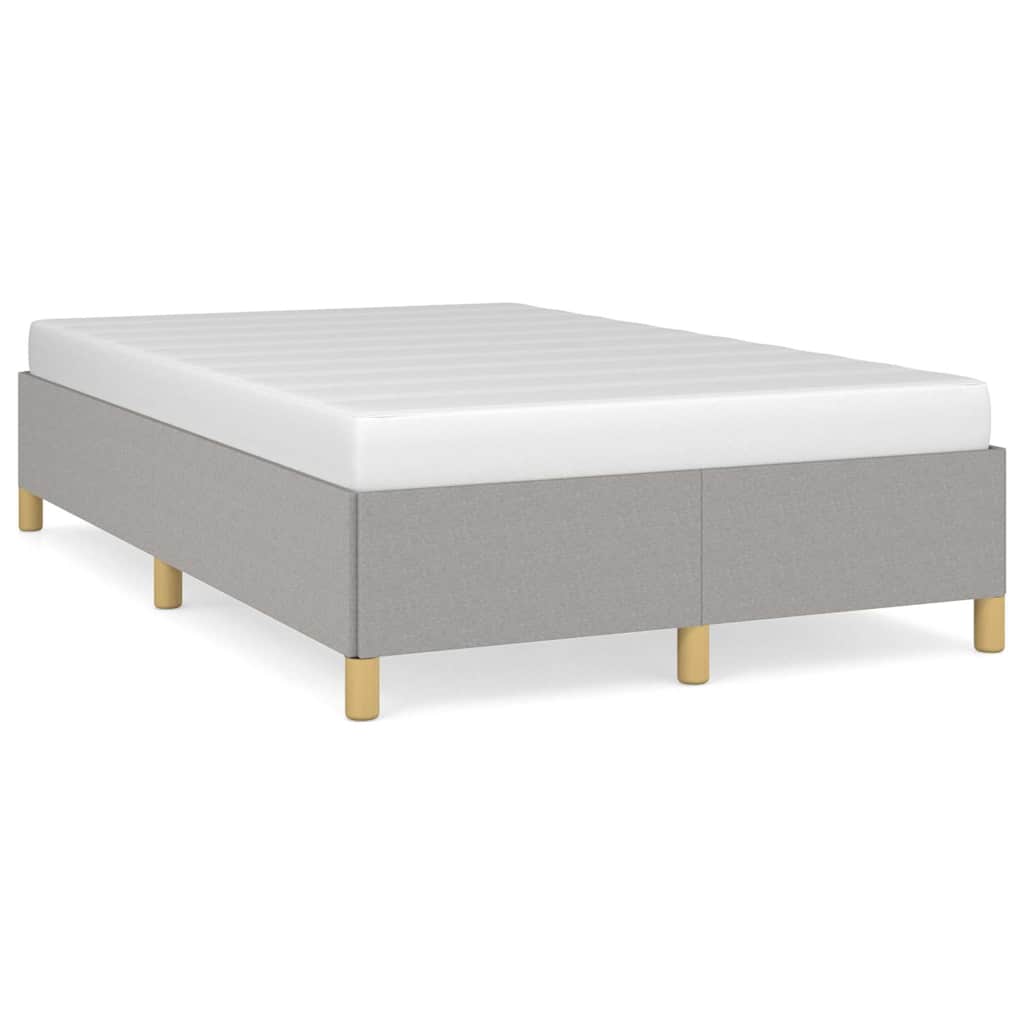 vidaXL Bedframe zonder matras 120x200 cm stof lichtgrijs grijs, foto 3