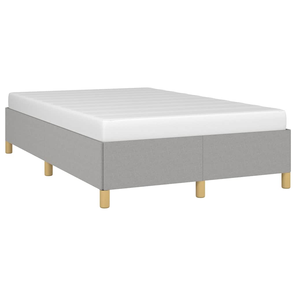 vidaXL Bedframe zonder matras 120x200 cm stof lichtgrijs grijs, foto 2