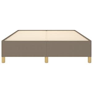 Rám postele bez matrace taupe 140 x 190 cm textil - obrázek 5