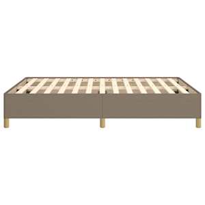 Rám postele bez matrace taupe 140 x 190 cm textil - obrázek 6