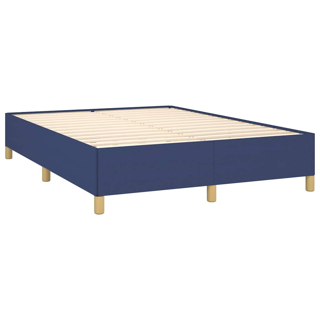 vidaXL Bedframe zonder matras stof blauw 140x190 cm, foto 4