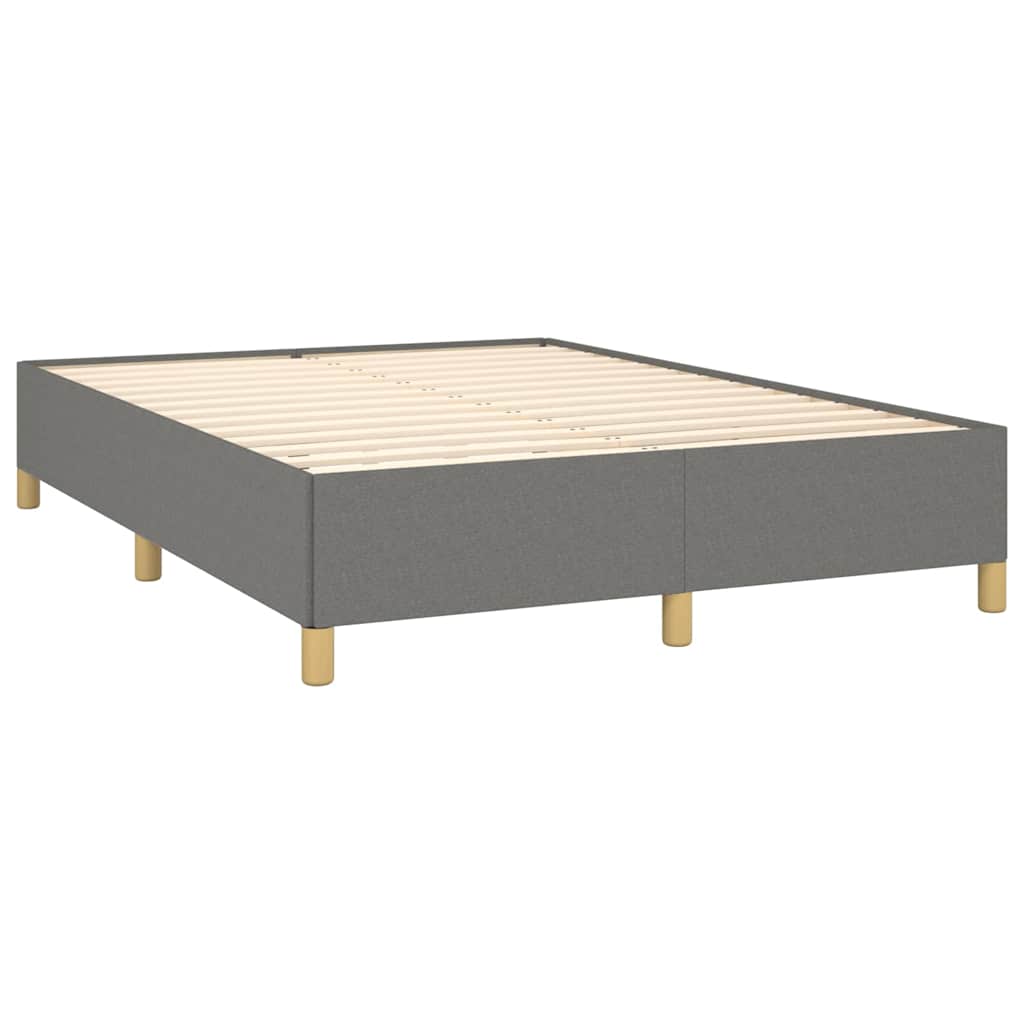 vidaXL Bedframe zonder matras stof donkergrijs 140x200 cm grijs, foto 4