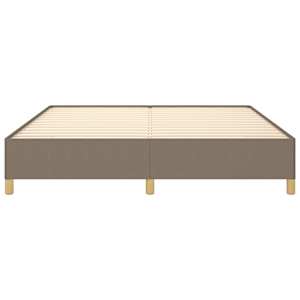 Rám postele bez matrace taupe 180 x 200 cm textil - obrázek 5