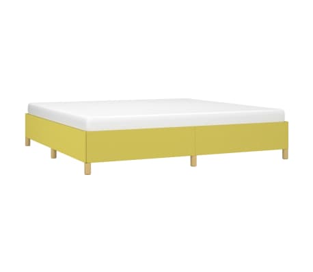 vidaXL Bettgestell ohne Matratze Gr&uuml;n 200x200 cm Stoff