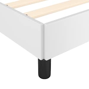 Rám postele bílý 80 x 200 cm umělá kůže - obrázek 7