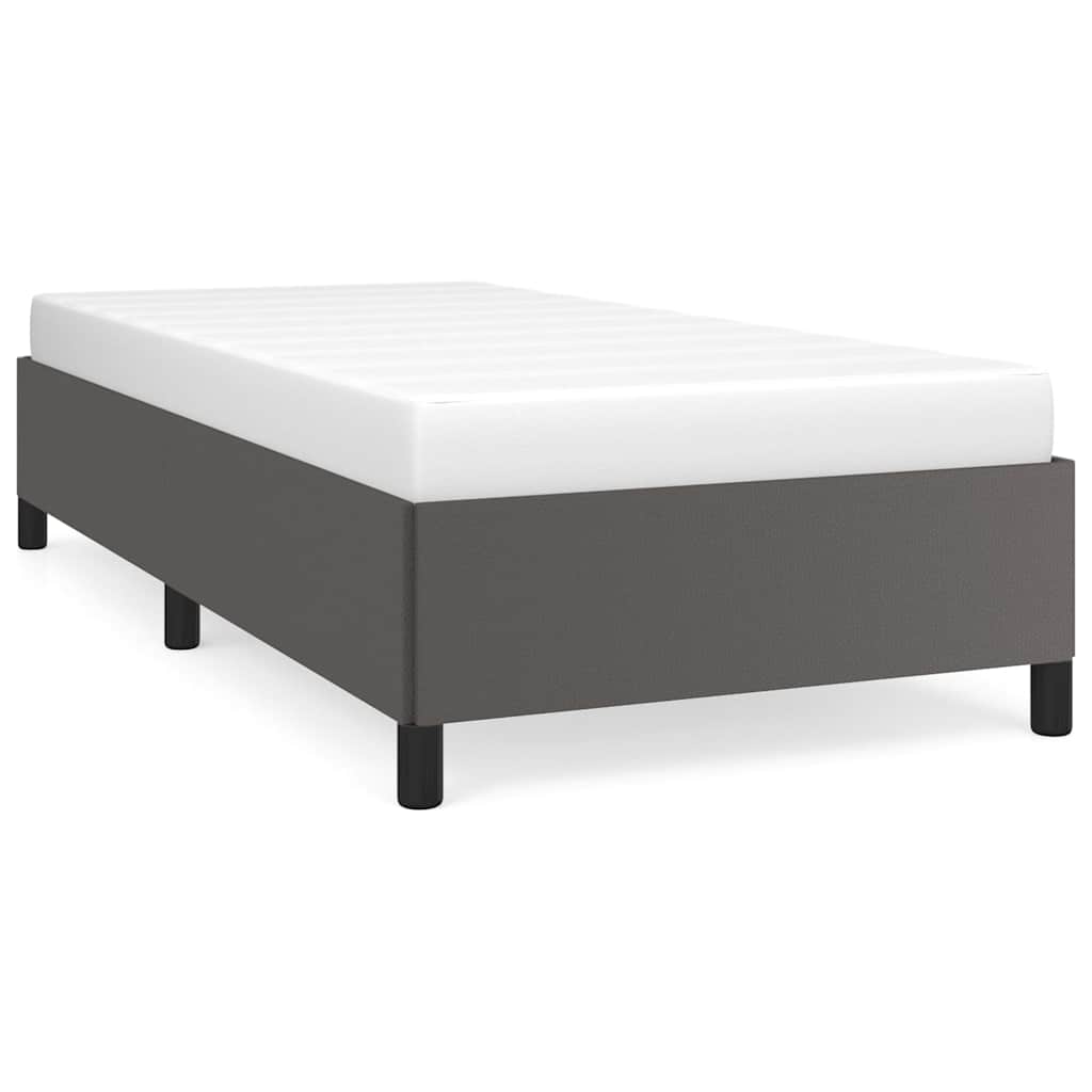 vidaXL Bedframe kunstleer grijs 80x200 cm, foto 3