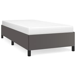 Rám postele šedý 80 x 200 cm umělá kůže - obrázek 2