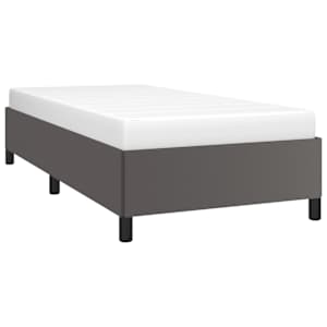 Rám postele šedý 80 x 200 cm umělá kůže - obrázek 3