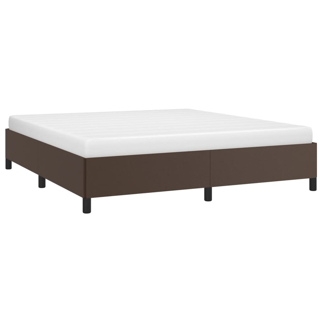 vidaXL Bedframe kunstleer bruin 180x200 cm afbeelding