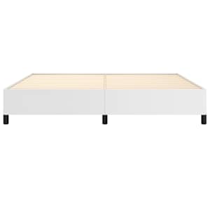 Rám postele bílá 200 x 200 cm umělá kůže - obrázek 5