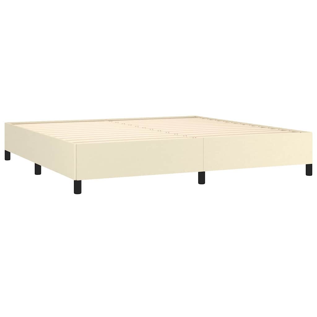 vidaXL Bedframe kunstleer crèmekleurig 200x200 cm, foto 4