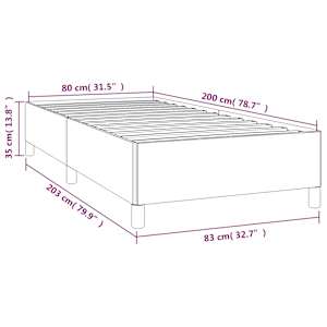 Rám postele bez matrace tmavě zelená 80 x 200 cm samet - obrázek 9