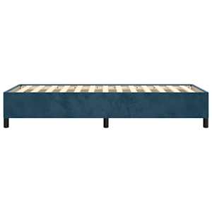 Rám postele bez matrace tmavě modrý 80x200 cm samet - obrázek 6
