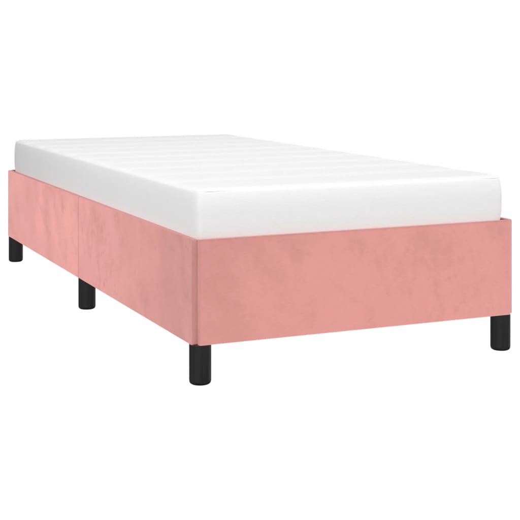 Thumbnail - vidaXL Bettgestell Rosa 90x190 cm Samt